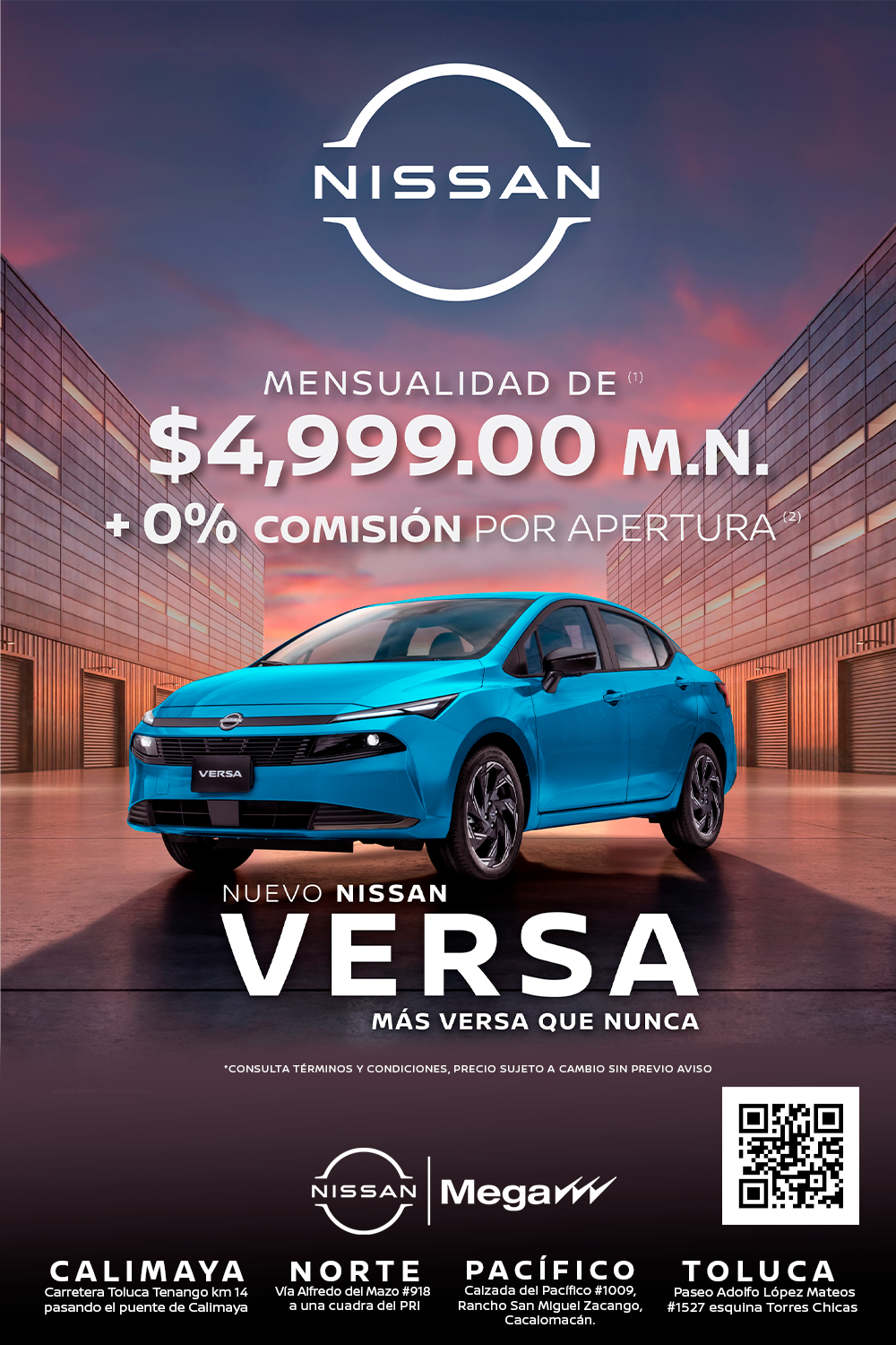 Estrena una Nissan Versa 2024 